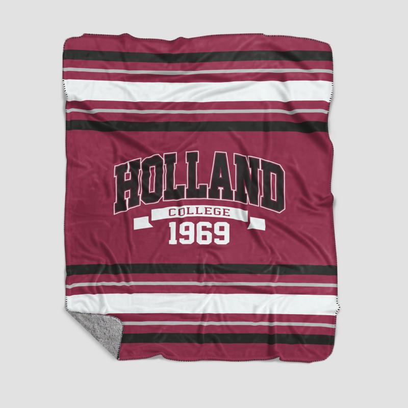 40066001712 Holland College Sherpa Blanket